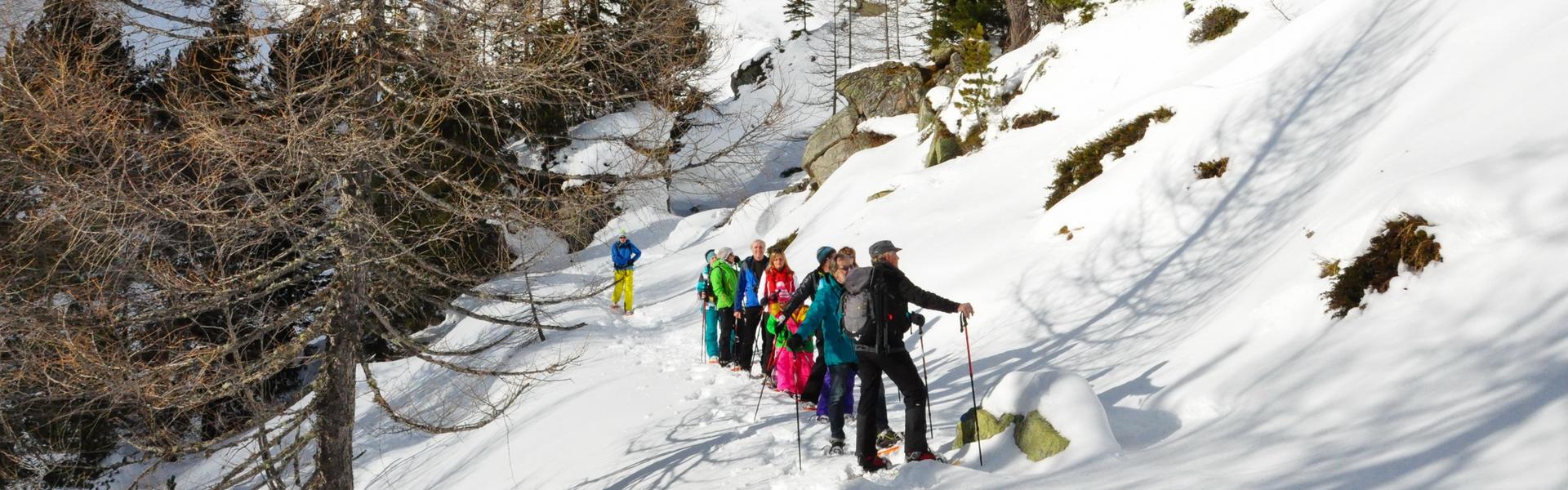 Schneeschuhwandern auf der Jamnigalm